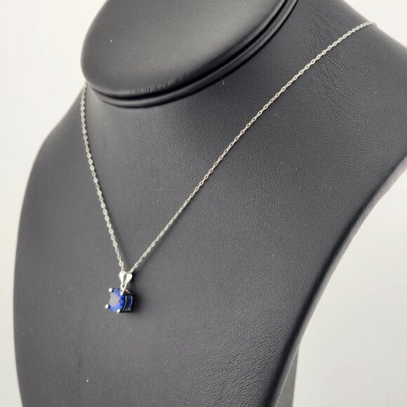 Blue Gemstone Necklace in 925 Sterling Silver - Picture 3 of 6